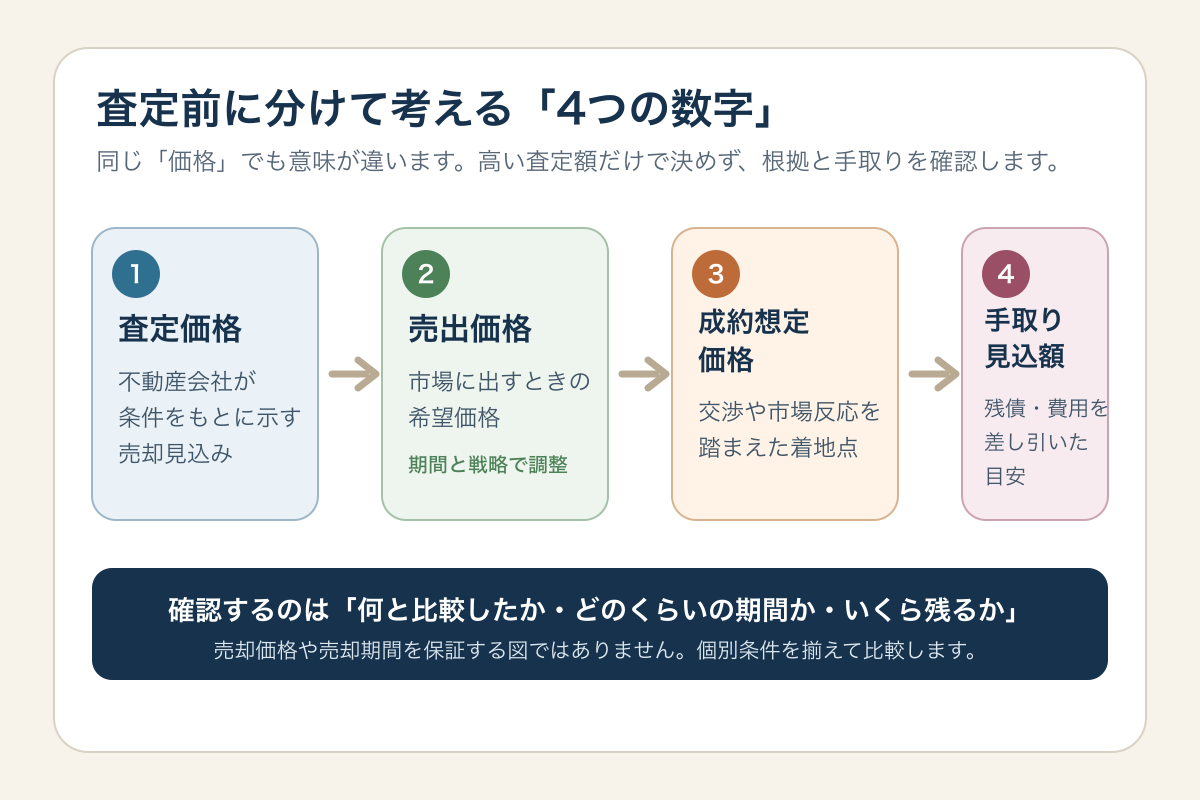 査定価格から手取り見込額までの違い